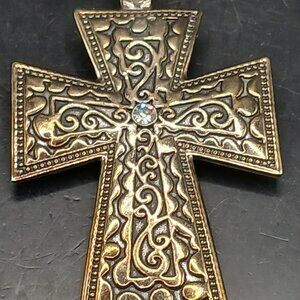 BHW Cross or Crucifix Pendant with Rhinestone